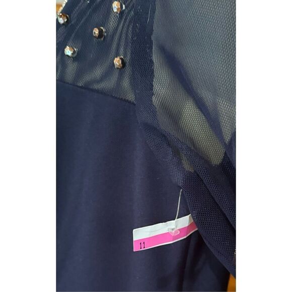 Alex Evenings Women's Short Shift Dress with Embellished Illusion Detail NWT Siz - Picture 8 of 8